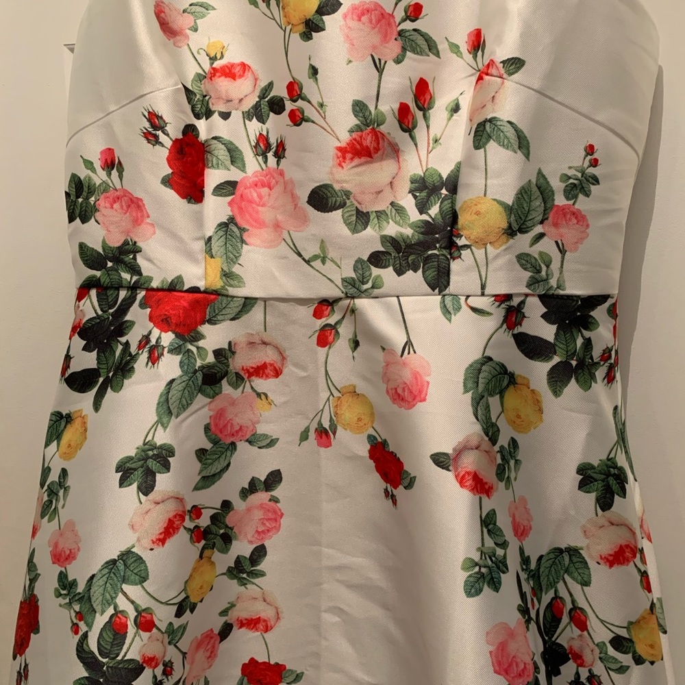 White floral dress